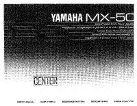 Yamaha MX-50 - Owners Manual 